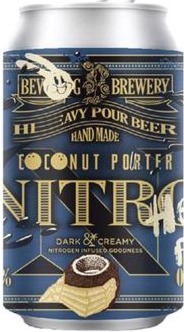 Bevog Nitro Coconut Porter blikje van 33cl