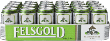 Felsgold tray met 24 blikjes á 0,33 liter