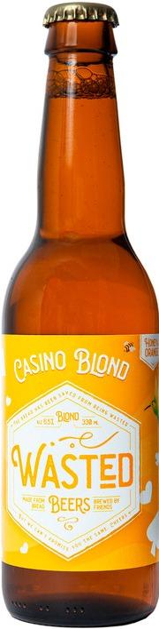 WASTED Beers Casino blond flesje van 33cl WASTED Beers Casino blond flesje van 33cl