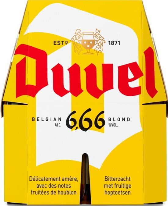 Duvel 6,66% 4pack met flesjes van 33cl Duvel 6,66% 4pack met flesjes van 33cl