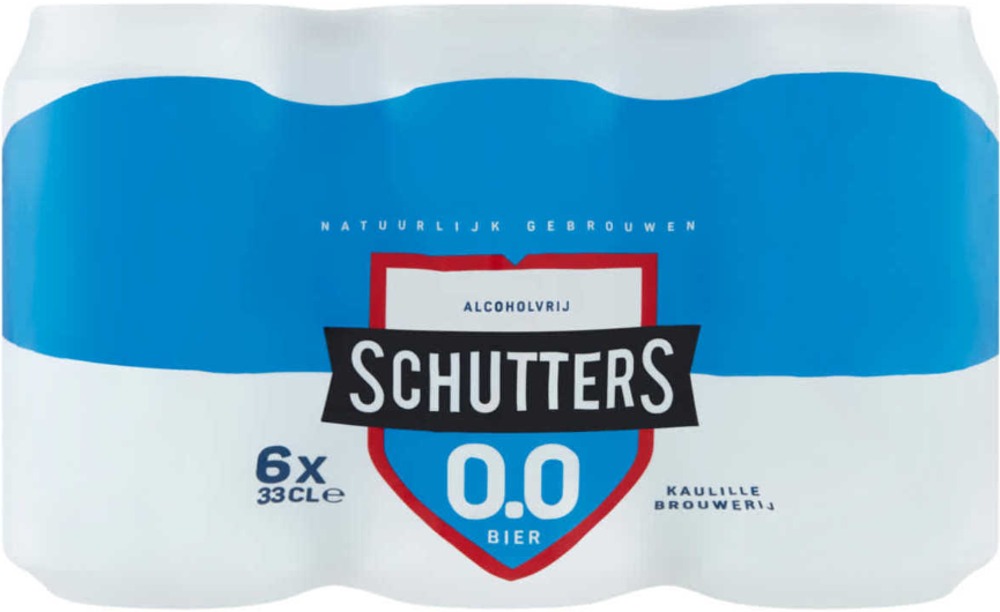 Schutters 0.0% sixpack met blikjes van 33cl