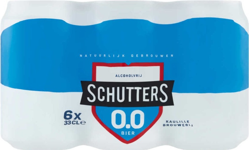Schutters 0.0% sixpack met blikjes van 33cl