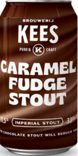 Caramel Fudge stout blikje van 33cl