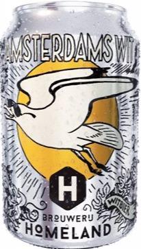Homeland Amsterdams Wit blikje van 33cl Homeland Amsterdams Wit blikje van 33cl