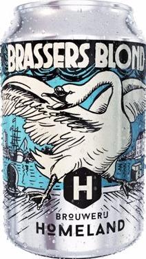 Homeland Brassers Blond blikje van 33cl
