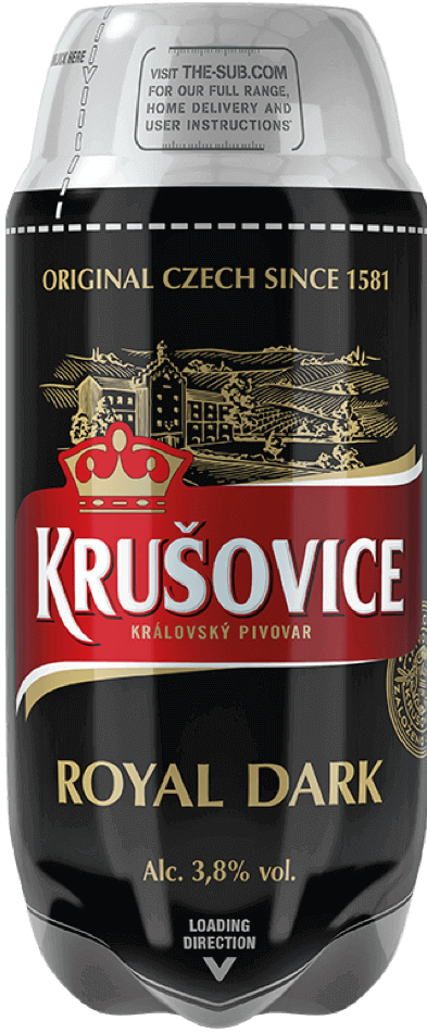 Krusovice Royal Dark SUB Vat van 2 liter