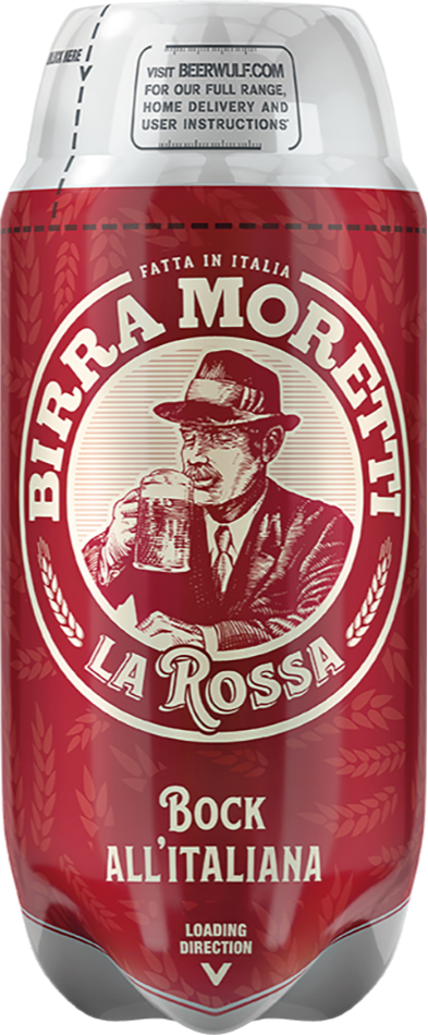 Birra Moretti La Rossa SUB Vat van 2 liter