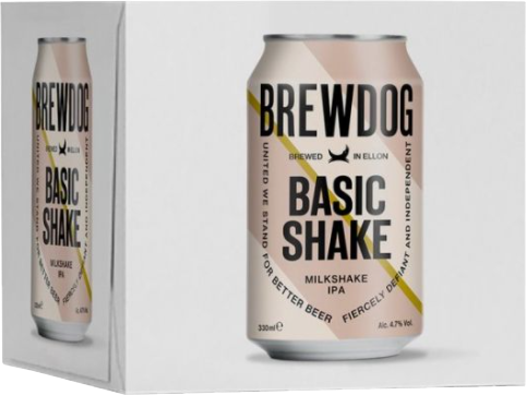 Brewdog Basic Shake 4pack met blikjes van 33cl