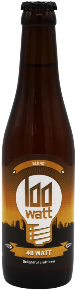 40 Watt Blond flesje van 33cl 40 Watt Blond flesje van 33cl