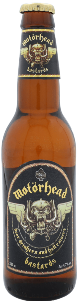 Motorhead Bastards Lager flesje van 33cl 