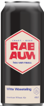 Rabauw Witte Woesteling blik van 44cl