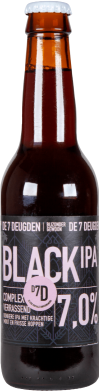 7 deugden black ipa flesje van 33cl