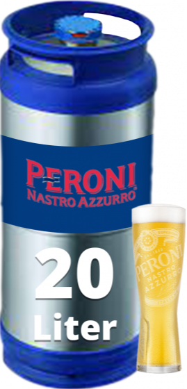Peroni Nastro Azzurro Pilsener Fust van 20 liter