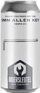 Moersleutel 5mm Allen Key blik van 44cl