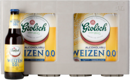 Grolsch Weizen 0.0  krat met 24 flesjes van 30cl