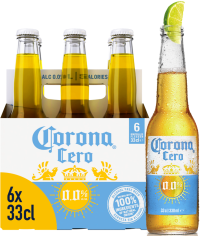 Corona 0.0 sixpack met flesjes van 33cl
