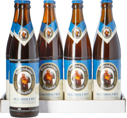 Franziskaner Alkoholfrei tray met 8 flessen van 50cl