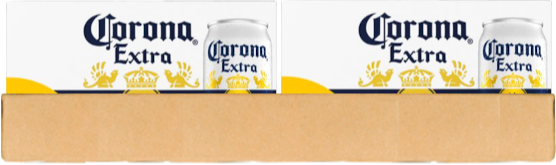 Corona Tray met 24 blikjes van 33cl Corona Tray met 24 blikjes van 33cl
