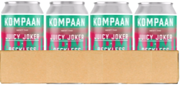 Kompaan Juicy Joker tray met 12 blikjes van 33cl