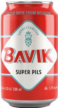 Bavik Super Pils blikje van 33cl