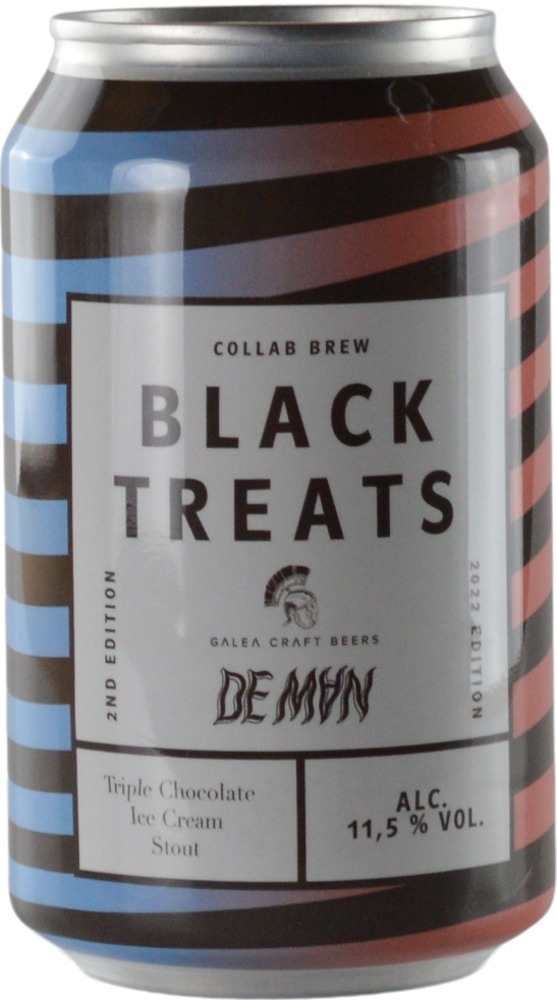 De Man Black Treats blikje van 33cl