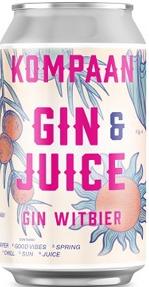 Kompaan Gin & Juice blikje van 33cl Kompaan Gin & Juice blikje van 33cl