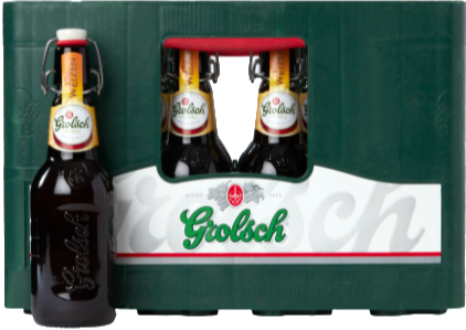 Grolsch Weizen krat met 16 beugelflessen