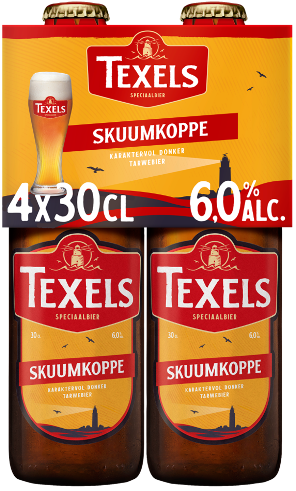 Texels Skuumkoppe set van 4 flesjes van 30cl Texels Skuumkoppe set van 4 flesjes van 30cl