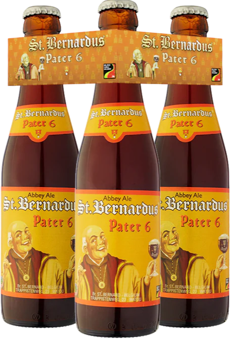 St. Bernardus Pater 6 clip met 4 flesjes van 33cl