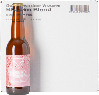 Bloesem Blond doos met 12 flesjes van 33cl Bloesem Blond doos met 12 flesjes van 33cl