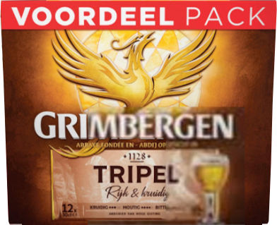 Grimbergen Tripel Voordeel Pack met 12 flesjes van 30cl Grimbergen Tripel Voordeel Pack met 12 flesjes van 30cl