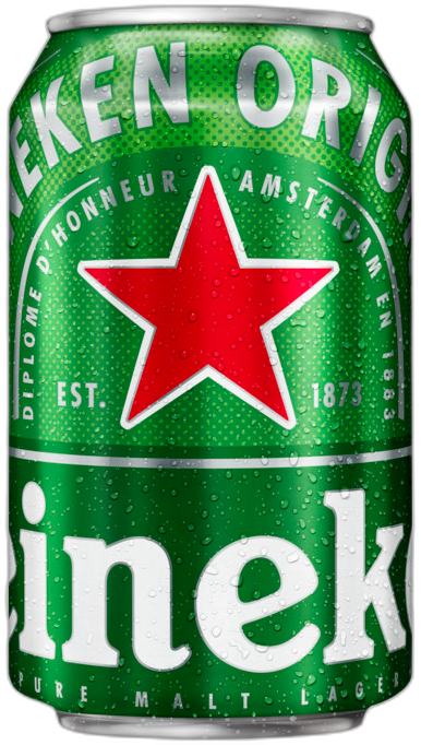 Heineken Pilsener blikje van 0,33 liter