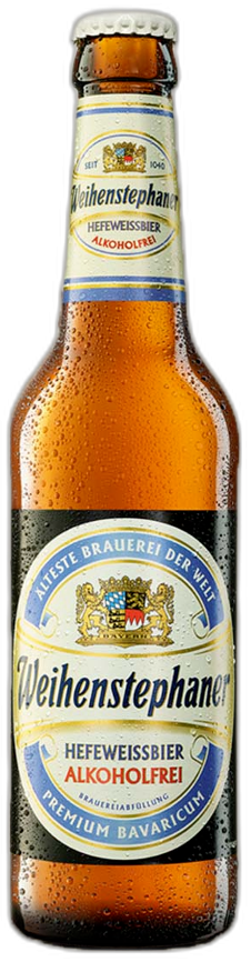 Weihenstephaner Hefeweissbier alcoholarm fles 33cl Weihenstephaner Hefeweissbier alcoholarm fles 33cl