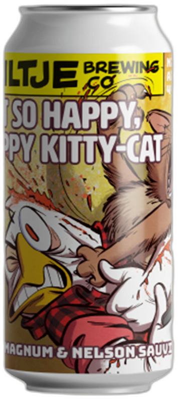 Uiltje Not so happy, hoppy kitty cat blik 44cl