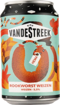 vandestreek rookworst weizen blikje van 33cl vandestreek rookworst weizen blikje van 33cl