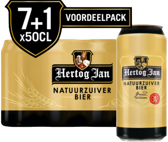 Hertog Jan Pilsener tray met 8 blikken van 50cl