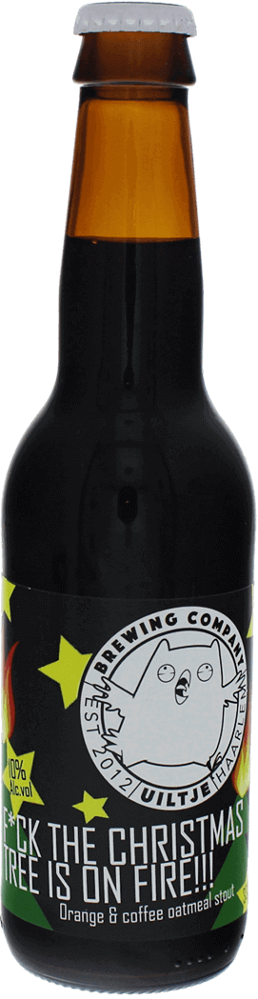 Het Uiltje F*ck the Christmas tree is on fire! fles 33cl