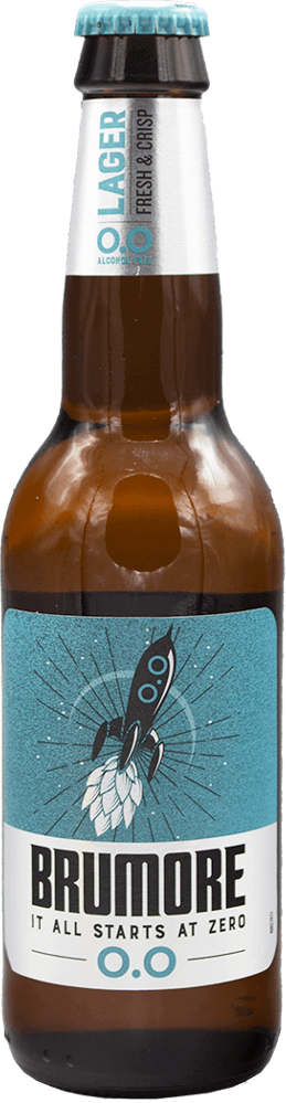 Brumore Lager 0.0% fles 33cl