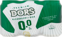 Dors 0.0% sixpack met blikjes van 33cl