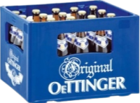 Oettinger pils krat met 24 flesjes van 33cl