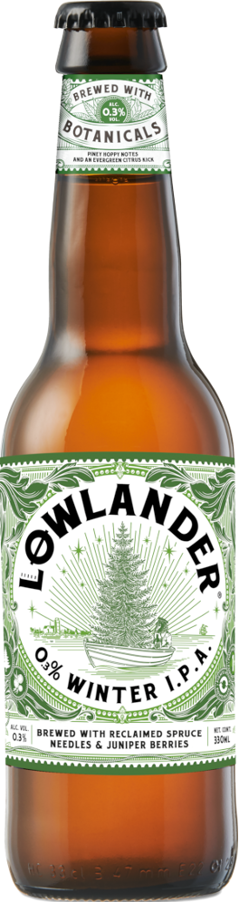 Lowladner 0.3% winter ipa flesje van 33cl