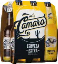 Camaro bier sixpack met flesjes van 33cl Camaro bier sixpack met flesjes van 33cl