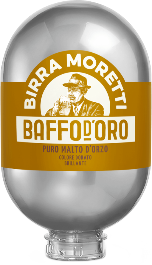 Birra Moretti Baffo d'Oro Blade fust van 8 liter