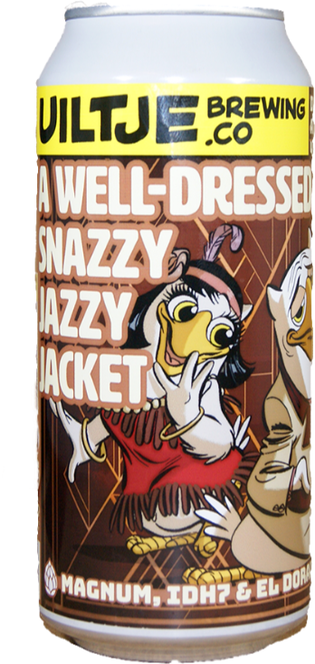 Uiltje A Well-Dressed Snazzy Jaz fles blik 44cl