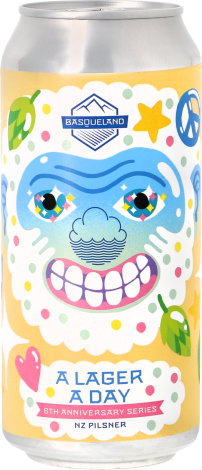 Basqueland x Cloudwater - A Lager A Day blik 44cl