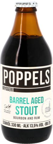 Poppels Barrel Aged Stout 2021 fles 33cl