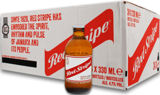 Red Stripe doos met 24 flesjes van 33cl