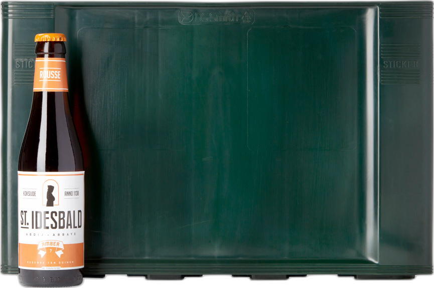 St. Idesbald Rousse krat met 24 flesjes van 33cl St. Idesbald Rousse krat met 24 flesjes van 33cl
