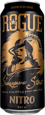 Rogue Shakespeare Stout Nitro blik van 473ml Rogue Shakespeare Stout Nitro blik van 473ml
