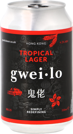 Gweilo Tropical Lager blik 33cl